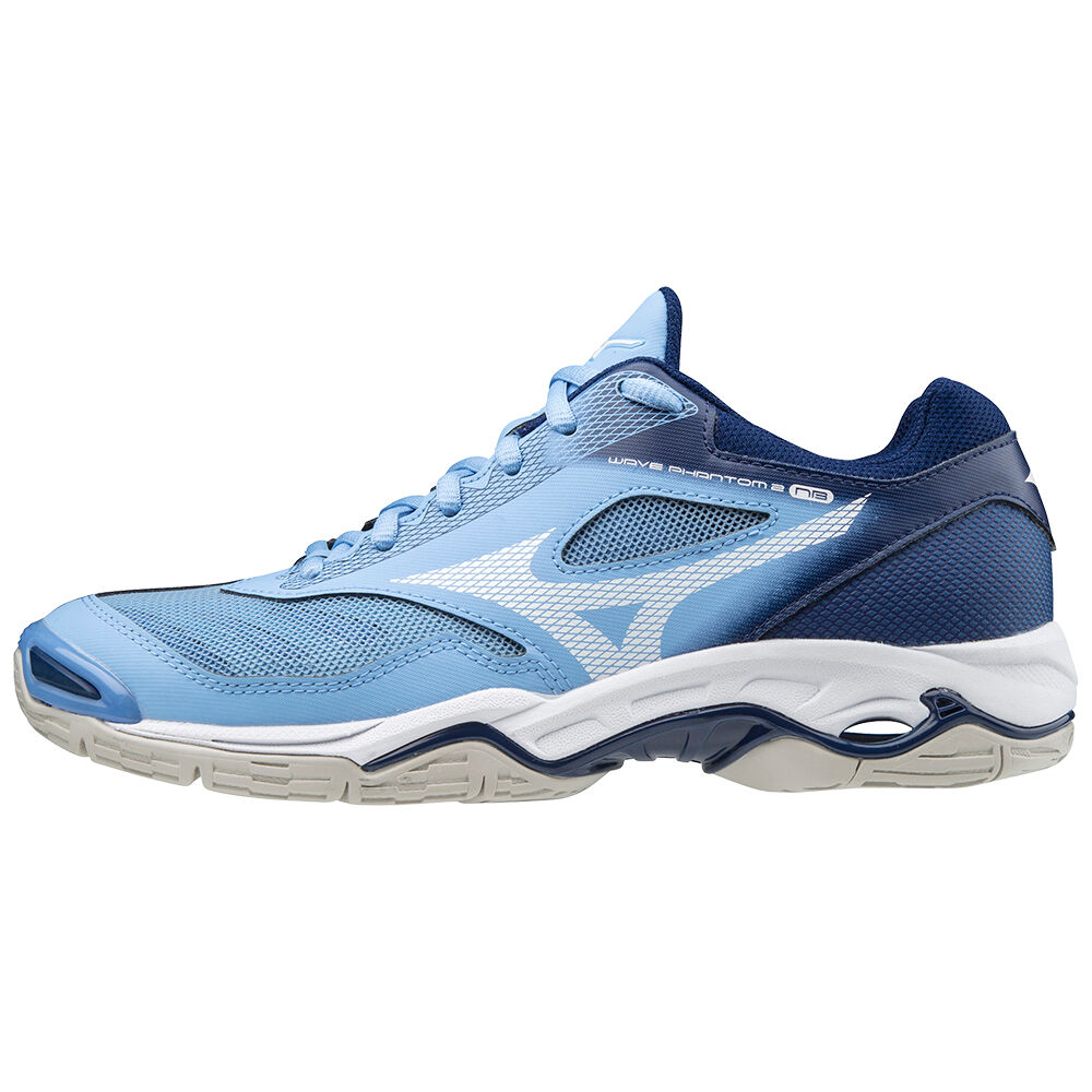 Mizuno Women's Wave Phantom 2 Nb Netball Shoes Blue/White (X1GB209329-CTG)